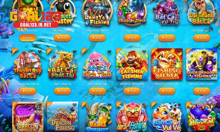 Kho trò chơi khổng lồ dành cho bạn tại Goal123